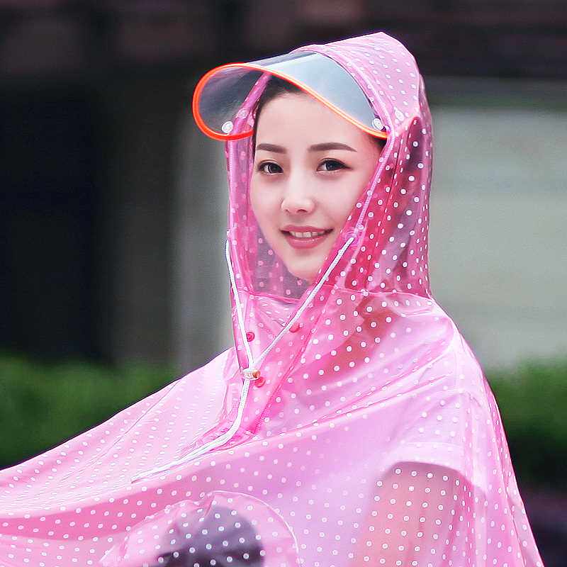 极速雨衣电动摩托车透明雨批单人女士成人骑行电S瓶车电车遮脸防