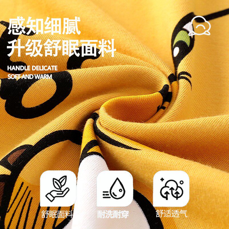 新品情侣睡衣女夏季背心短v裤可爱薄款家居服夏天男士纯棉卡通无