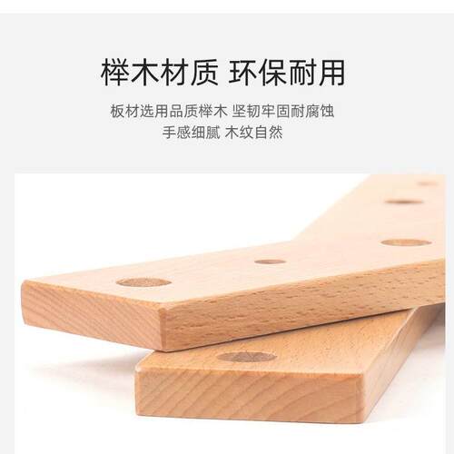 新品Wood Coat Rack Hanger with Flip-Down HookQs Rustic Wall