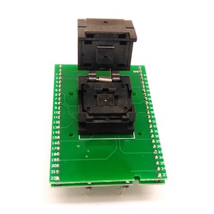 极速QFNc44 0.5间距翻盖弹片烧录座qfn44老化座编程器适配座厂家