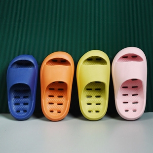 极速浴池防滑专用拖鞋儿童网红男女孩中小M童居家洞洞鞋漏水浴室