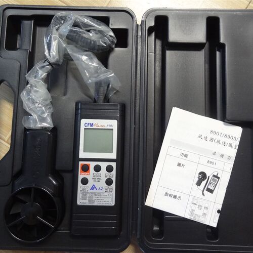 新品台湾衡欣 AZ8901两件式z数字风速 风量计风温风速仪可连接电