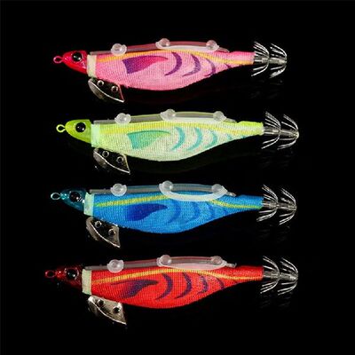 极速.120mm 20g Fishing Lvure Artificial Squid Hook Jigs