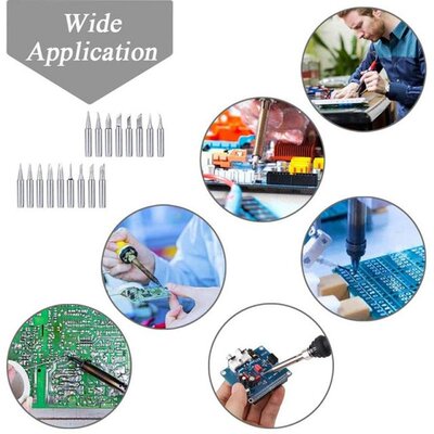 极速17Pcs Soldering Tips Kit 900M Lead-Free SoQlder Iron Tip