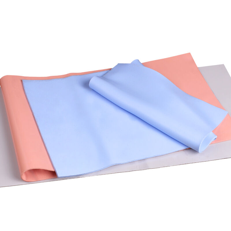 极速导热矽胶片0.5MM蓝色CPU显存固态散热矽脂垫400MTM*200MM高导