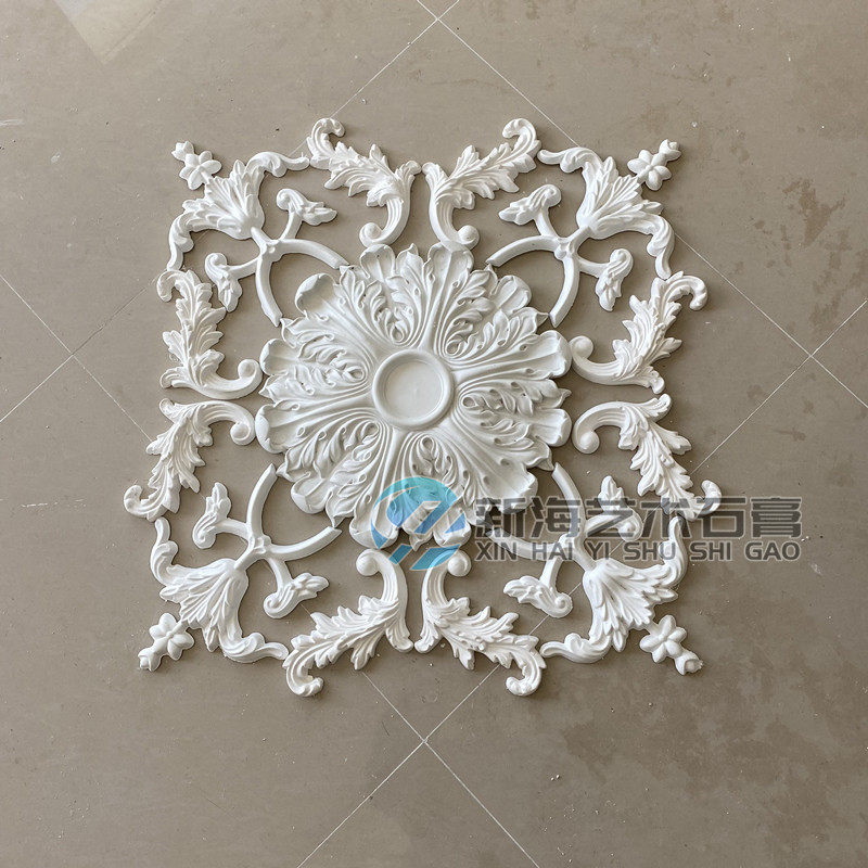 极速法式石膏灯盘拼花圆q盘雕花吊顶天花板装修拼花仿PU线条来图,基础建材,石膏线条,淘宝优惠券,粉丝福利购,淘宝优惠卷