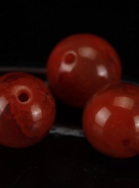 极速四川凉山柿子红南红玛瑙情侣B手串手链女士手串佛珠火焰纹满