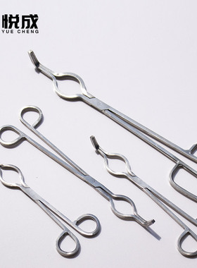 极速304不锈钢坩埚钳20/25/30/35/40/45/50/55/60CM 实Z验室用瓷