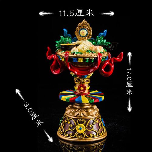 新品彩绘树脂五妙欲堂摆u件藏传密宗供品密宗供品供用品五秒欲
