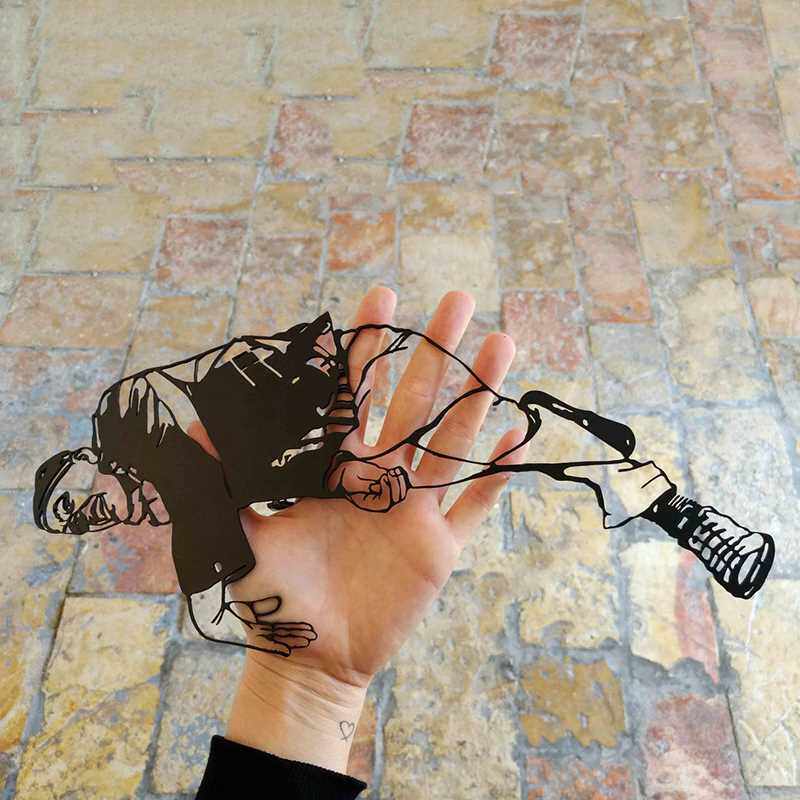新品Home Decor Metal Figure Ornaments Shelf MQetal Art 2D Ho