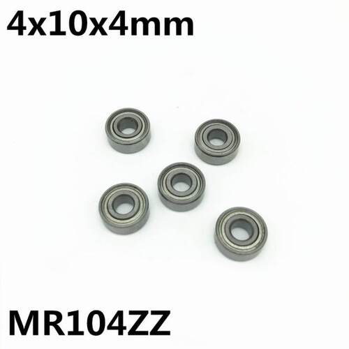 极速50Pcs MR104ZZ L-1040ZZ 4x10x4 mm Deep groove ballY beari