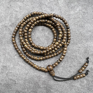 有药香气 黑油 TY449 项链 极速4.7mm一线m沉香五圈手链