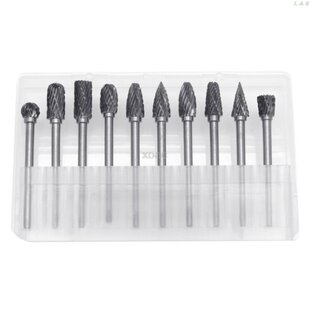 极速10Pcs 1/8 6mm Tungsten Carbide CutteLr Rotary Burr Set