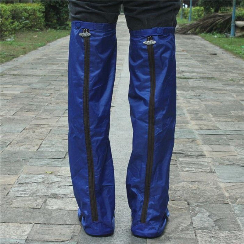 极速防雨a鞋套牛津布过膝厚底防水加长雨鞋套高筒帮机车雨天雨靴