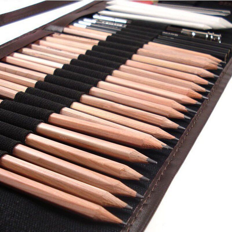 新品18X Sketch Pencil B/HB/2B/3B/4B EGxtender Eraser Paper P