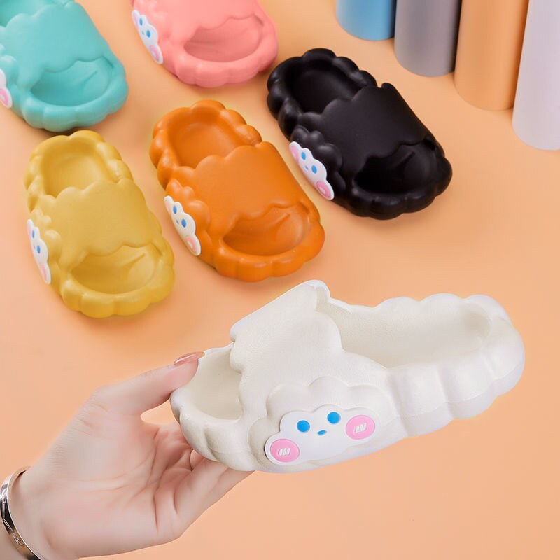 极速可爱云朵踩屎感凉拖鞋女童夏厚底防滑室内浴T室凉鞋拖鞋儿童