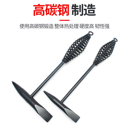 新品电焊工专f用敲渣锤弹簧双头电工钳工敲焊渣专用尖锤子焊工敲