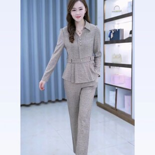 新品端庄大气职业套装n女2025新款初秋时尚品牌贵夫人阔太太西服