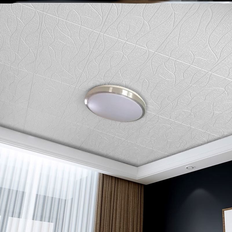 极速天花板吊顶贴纸房顶自粘遮挡装饰遮丑棚顶壁纸网红.创意屋顶