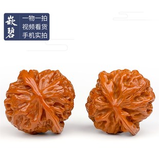 极速小手捻核桃小尺寸文玩核桃一物一图宫灯苹果园磨盘Z四座楼白