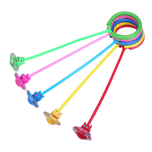 极速闪光跳d跳球儿童溜溜球健身球套脚环夜光旋转圈甩甩球平衡球