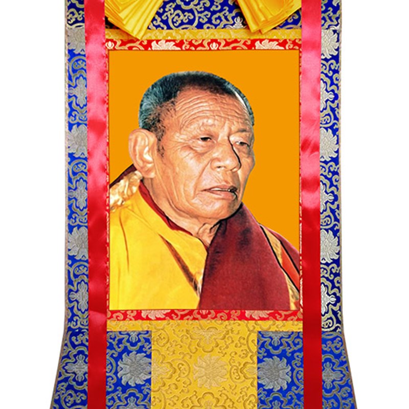 极速定制西藏唐卡1166阿秋喇嘛 手工布艺L装裱挂画尼泊尔风格非手