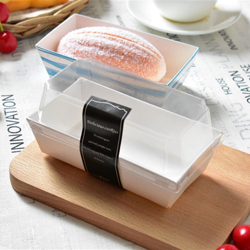 极速100套小号长方雪媚娘包装盒蛋糕卷泡芙面包西点打.包盒蛋黄酥