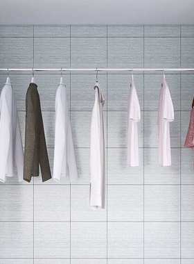 极速(04) telescopic rod punlch-free clothincg rRod bathroom