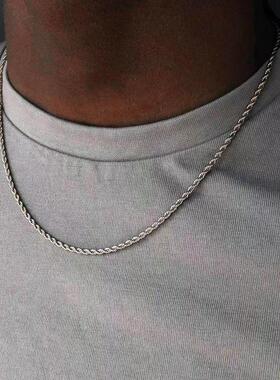 极速2021 Hot ndy Figaro NK Chain Men Necklace ClassiXc Stain