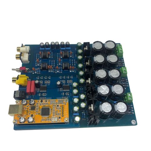 极速YJ-双芯片AK4396VF+AK4113豪华解码器DAC (支持光V纤 同轴 US