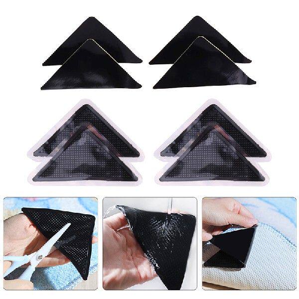 新品4Pcs/set Anti-skid Ruubber Mat Non Slip Patch Tape Trian