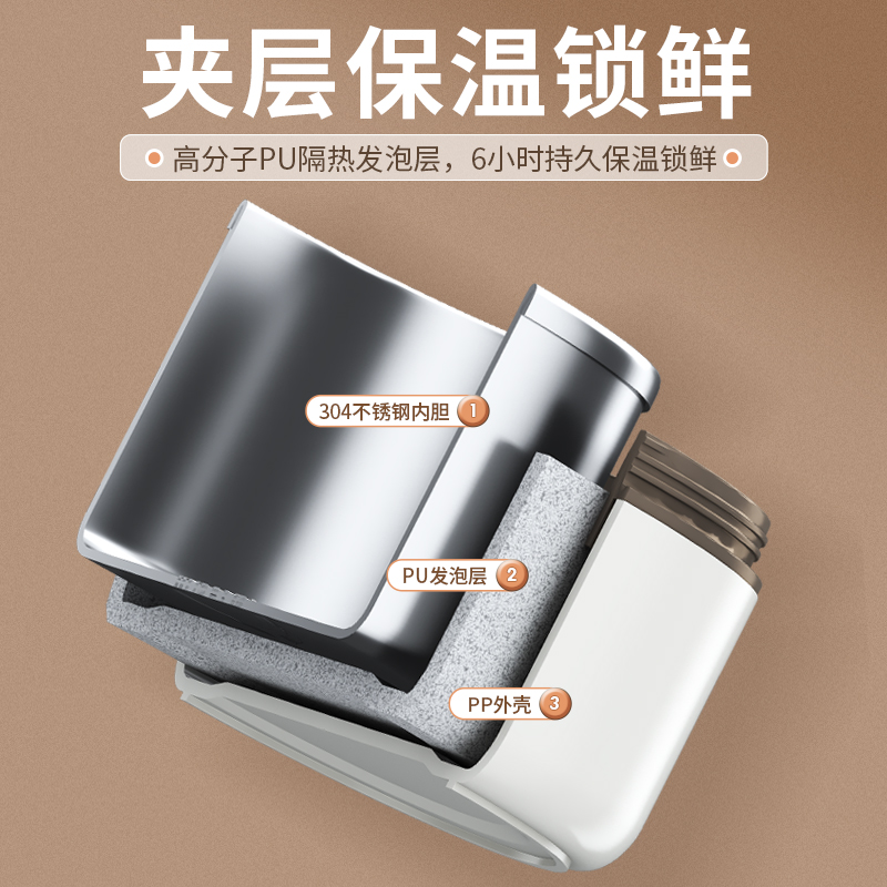 极速饭盒304不锈钢o大容量上班族学生便当保温餐盒多层便携带保鲜