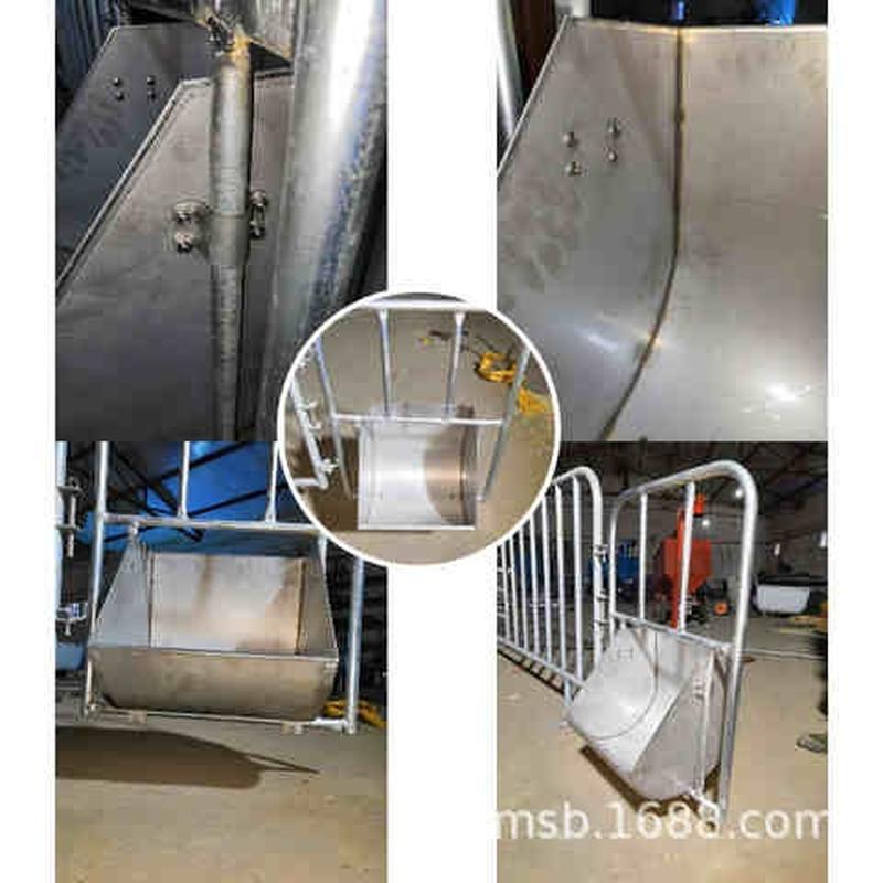极速新不锈钢母猪采食槽大容量母E猪补食槽养殖用产床定位栏食槽
