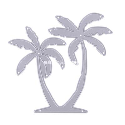 新品Coconut Tree Metal Cutting DiCes Stencil for DIY Album S