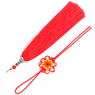 极速车挂配件流苏手把件绳线穗子配套挂H绳吊穗车内挂饰红黄咖中