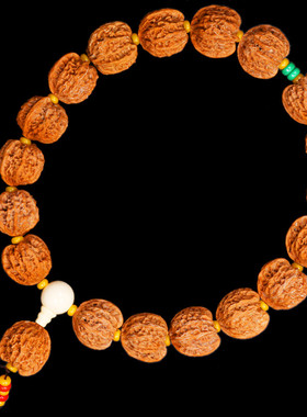 极速文玩核桃手玩把件白狮子头z苹果园狮子头手持手串四座楼虎头