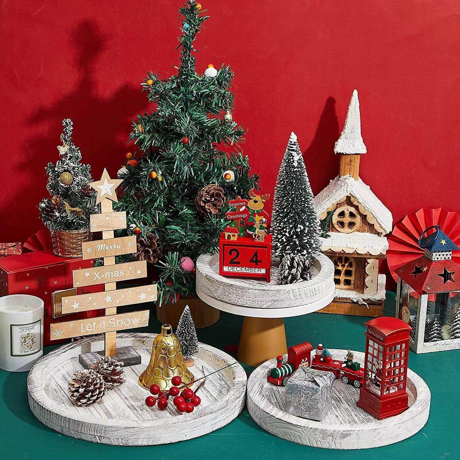 复木古桐圆节形托盘桌装饰烛台木面托圣诞香KJD薰蜡烛托盘摆件咖,餐饮具,盘,淘宝优惠券,粉丝福利购,淘宝优惠卷