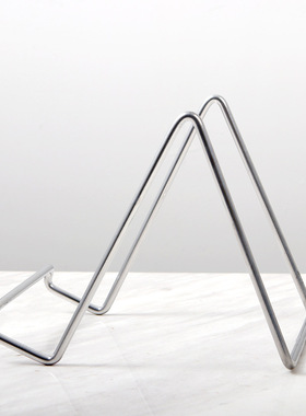 简约N字型铁艺照片相框支架手机平板金属支架摆件装饰茶饼展示架