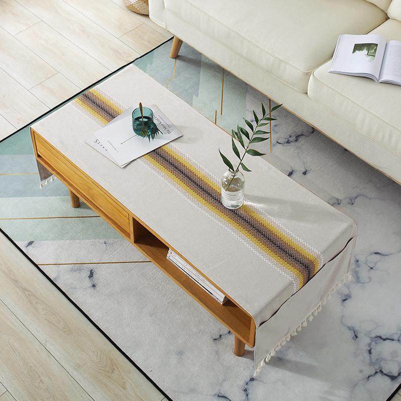 简约现代茶几桌布中式茶几垫棉麻防水防油免洗客厅餐桌布茶几布,居家布艺,茶几垫,淘宝优惠券,粉丝福利购,淘宝优惠卷