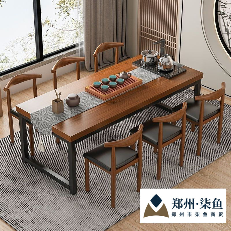 餐桌家用小户型吃饭桌子商用餐饮快餐桌椅组合公寓出租房用接待桌图片