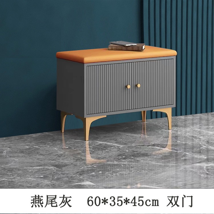 换鞋凳轻奢家用进门入户玄关北欧穿鞋凳多功能储物长凳可坐式鞋柜