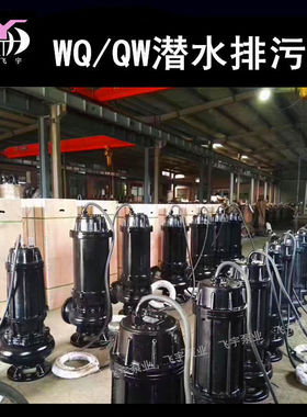 400WQ2000-18-160 潜水电泵排污泵 QW无堵塞污水污物潜污泵提升泵