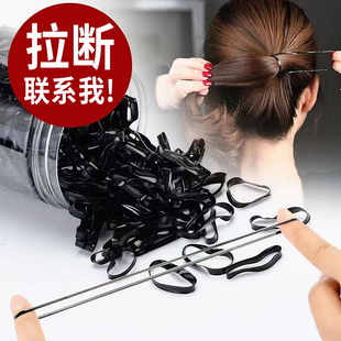 一次性橡皮筋女扎头发胶圈儿童成人小皮筋头绳加厚女生发圈头饰