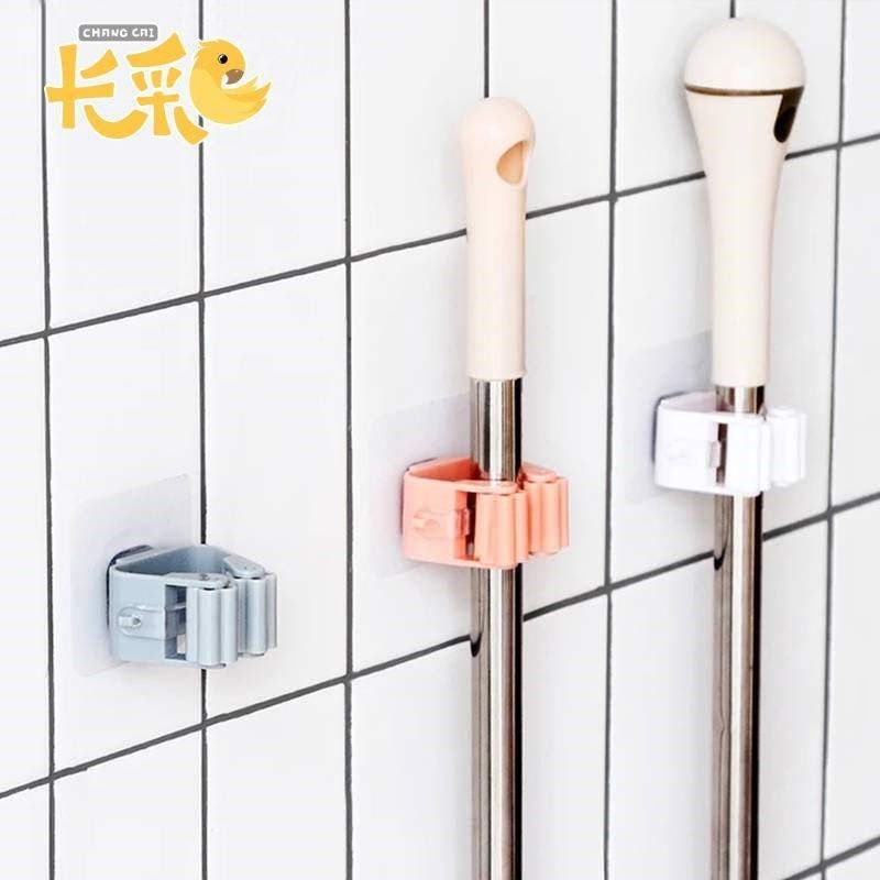 享新惠拖把挂钩卫生间吸盘拖把架免打孔拖把夹挂拖把扫把卡座拖布