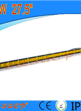 汽车前杠射灯超亮越野车LED车顶灯改装雾灯小单排超薄72W长条灯