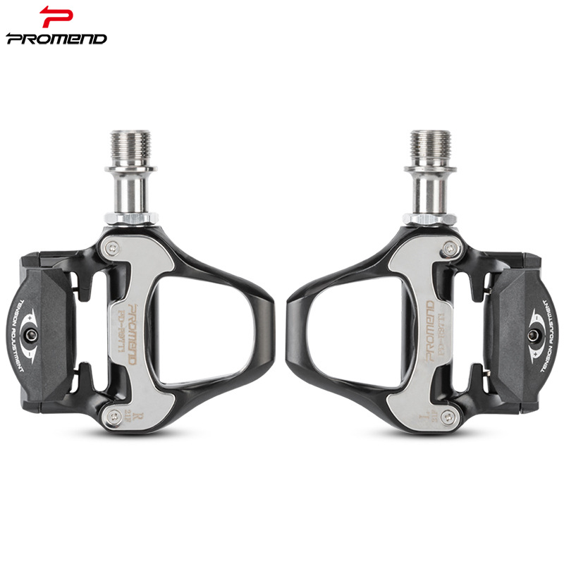 PROMEND自行车脚踏R97扣片铝合金公路自行车锁踏钛合金轴心脚踏板