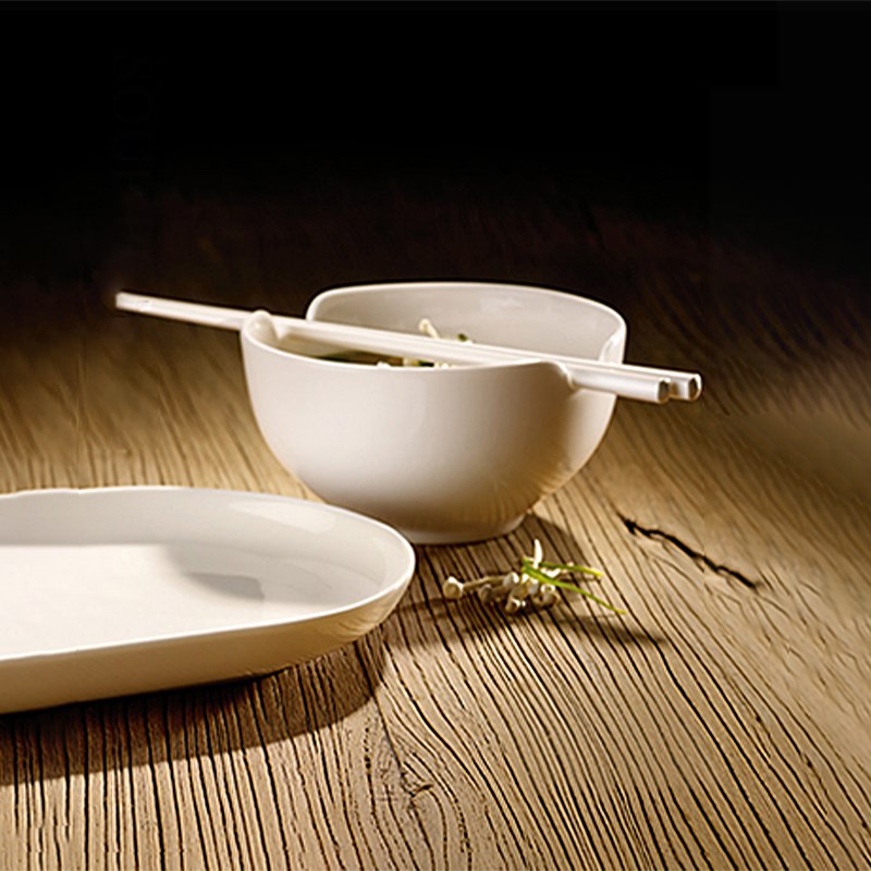 德国villeroyboch唯宝西y餐汤勺中式调羹陶瓷筷子瓷勺家用高级餐