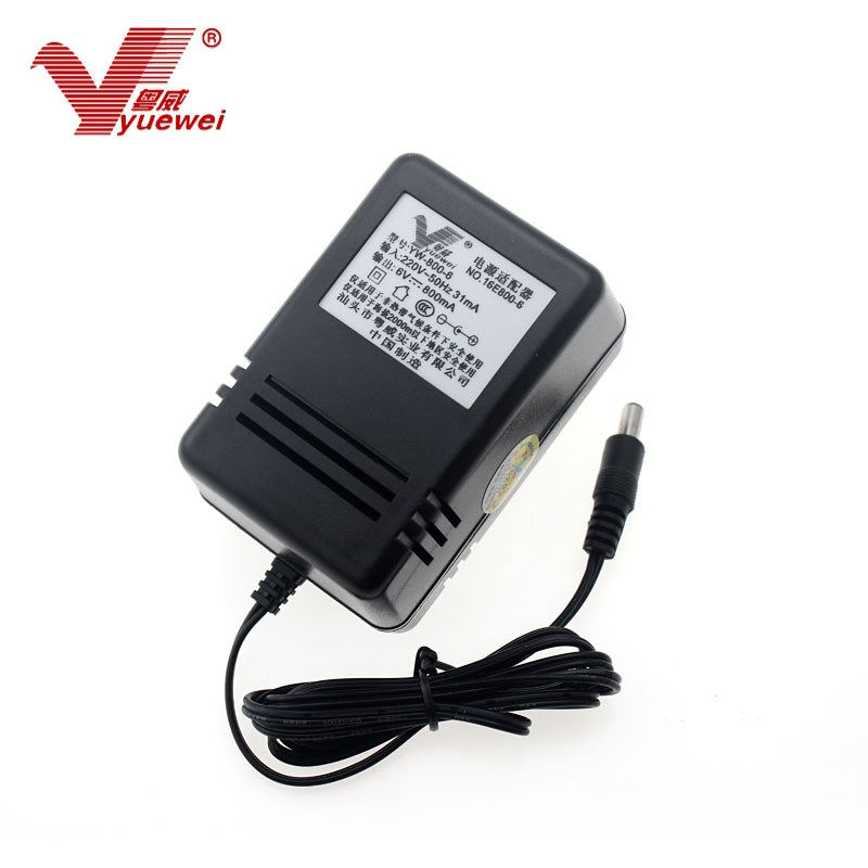 粤威YW-800W稳压线n性DC6V800MA变压器7.5V9伏0.8A电源适配器12V