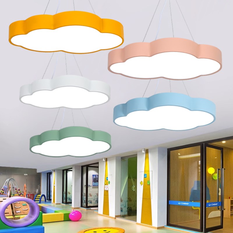 幼儿园云朵d吊灯培训机构学校走廊教室大厅灯儿童乐园游乐场造型