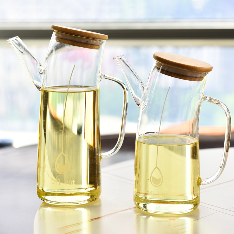 玻璃油壶防漏油瓶厨房家用不挂油调味料装酱油醋油壸大容量大油罐